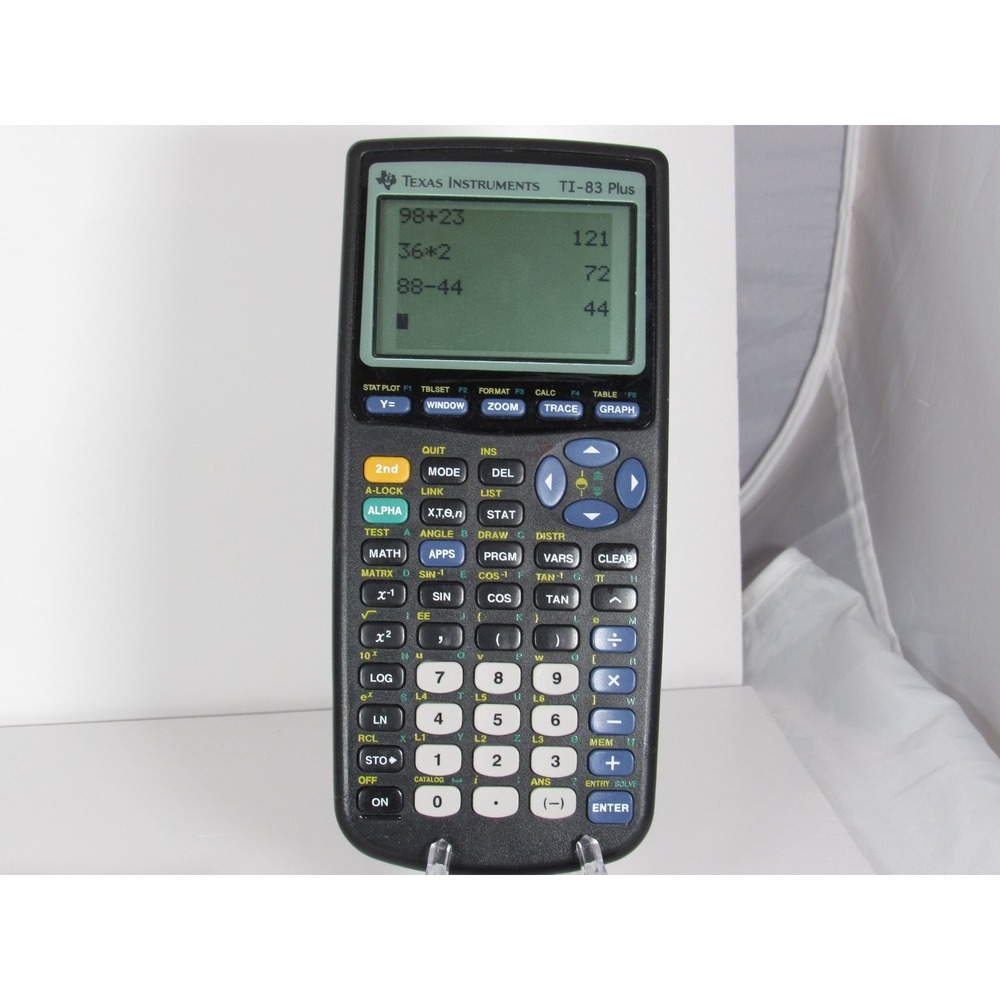 Texas Instruments TI-83 Plus Scientific Calculator & BA II Plus - Lot Of 2 - Picture 3 of 8